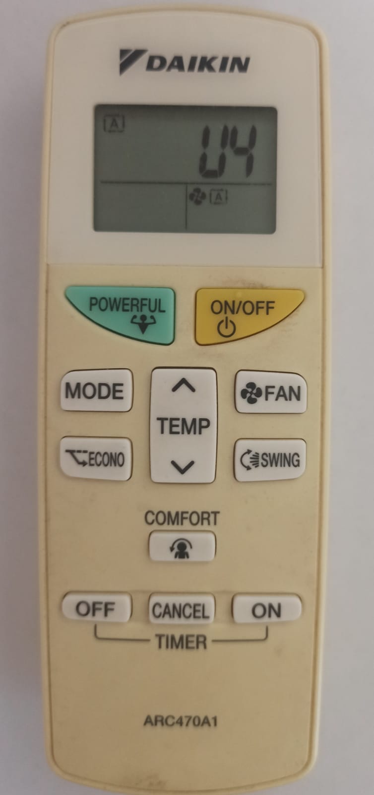 daikin oshibka U4
